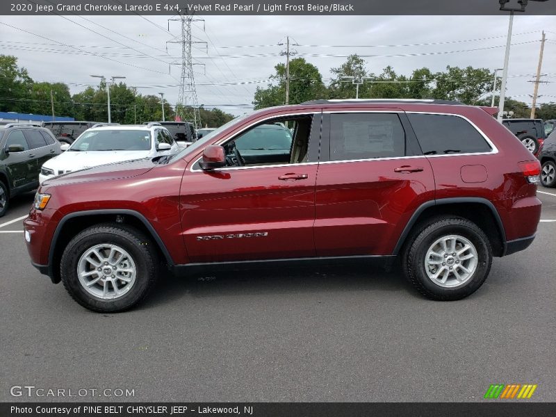 Velvet Red Pearl / Light Frost Beige/Black 2020 Jeep Grand Cherokee Laredo E 4x4