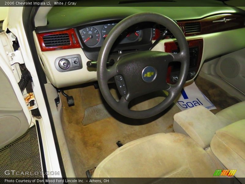 White / Gray 2006 Chevrolet Impala LS