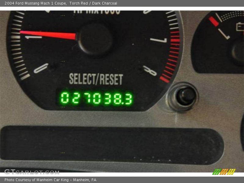 Torch Red / Dark Charcoal 2004 Ford Mustang Mach 1 Coupe