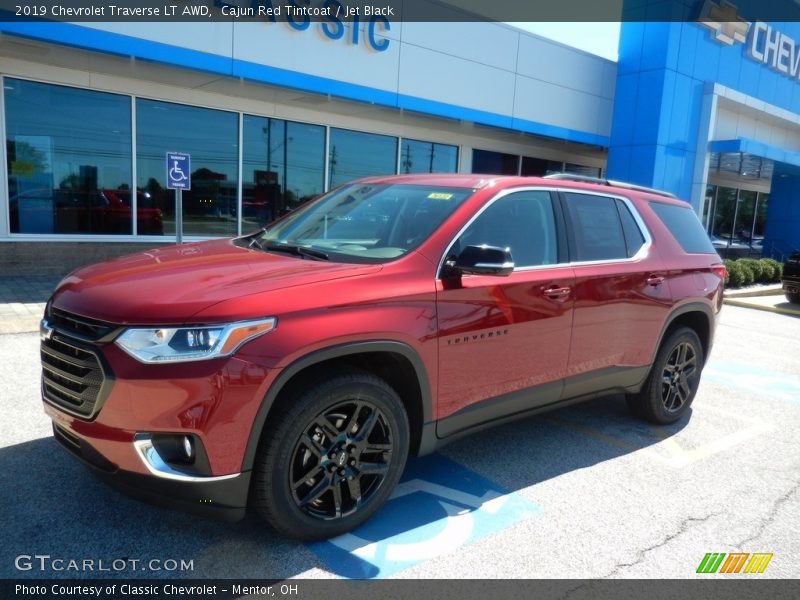 Cajun Red Tintcoat / Jet Black 2019 Chevrolet Traverse LT AWD
