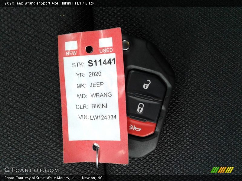 Keys of 2020 Wrangler Sport 4x4