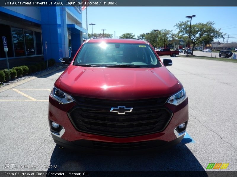 Cajun Red Tintcoat / Jet Black 2019 Chevrolet Traverse LT AWD