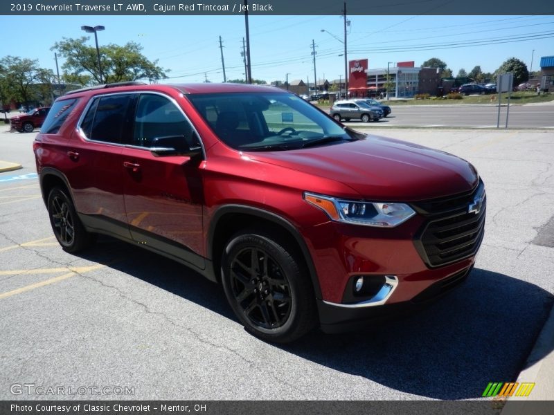 Cajun Red Tintcoat / Jet Black 2019 Chevrolet Traverse LT AWD