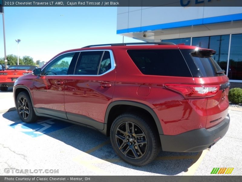 Cajun Red Tintcoat / Jet Black 2019 Chevrolet Traverse LT AWD