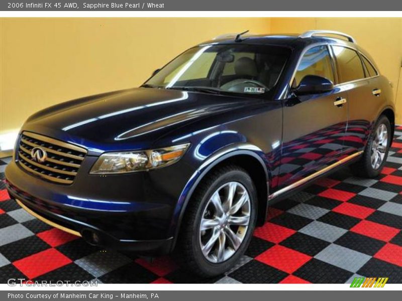 Sapphire Blue Pearl / Wheat 2006 Infiniti FX 45 AWD
