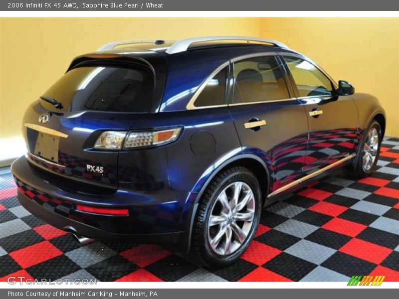 Sapphire Blue Pearl / Wheat 2006 Infiniti FX 45 AWD