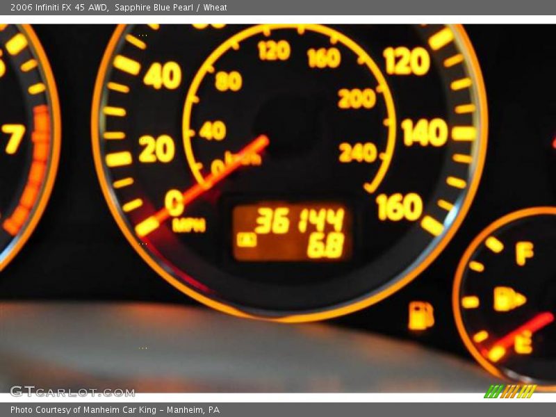 Sapphire Blue Pearl / Wheat 2006 Infiniti FX 45 AWD