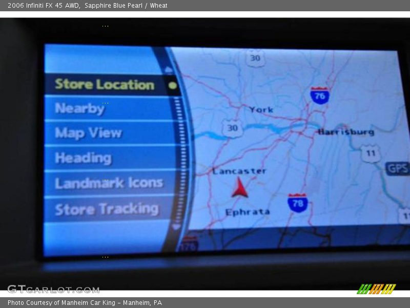 Sapphire Blue Pearl / Wheat 2006 Infiniti FX 45 AWD