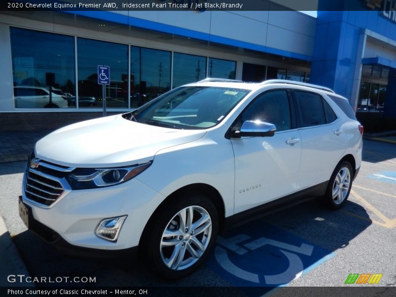 Iridescent Pearl Tricoat / Jet Black/Brandy 2020 Chevrolet Equinox Premier AWD