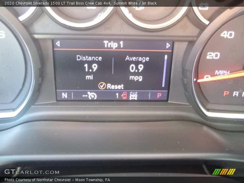 Summit White / Jet Black 2020 Chevrolet Silverado 1500 LT Trail Boss Crew Cab 4x4