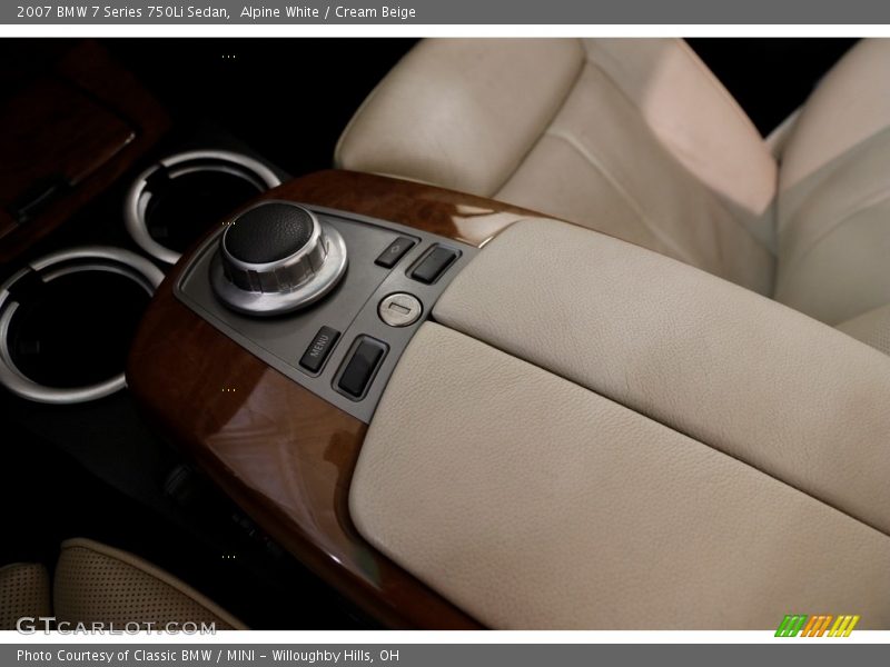 Alpine White / Cream Beige 2007 BMW 7 Series 750Li Sedan