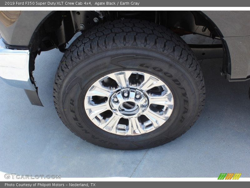 Agate Black / Earth Gray 2019 Ford F350 Super Duty XLT Crew Cab 4x4