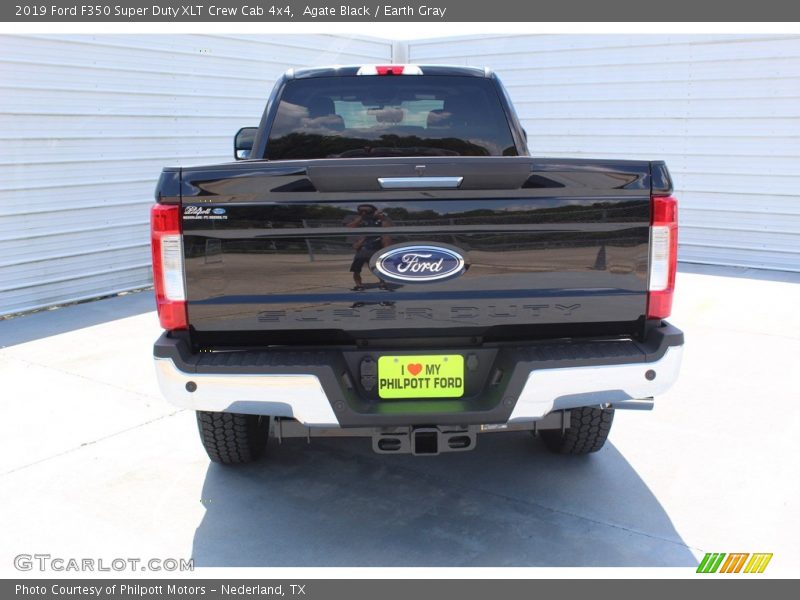 Agate Black / Earth Gray 2019 Ford F350 Super Duty XLT Crew Cab 4x4