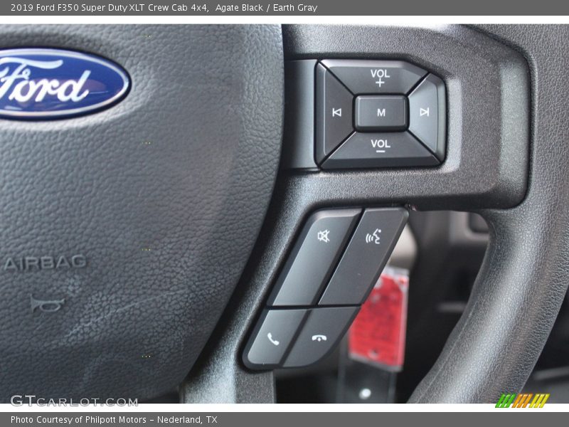 Agate Black / Earth Gray 2019 Ford F350 Super Duty XLT Crew Cab 4x4