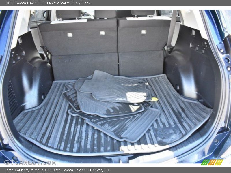 Electric Storm Blue / Black 2018 Toyota RAV4 XLE