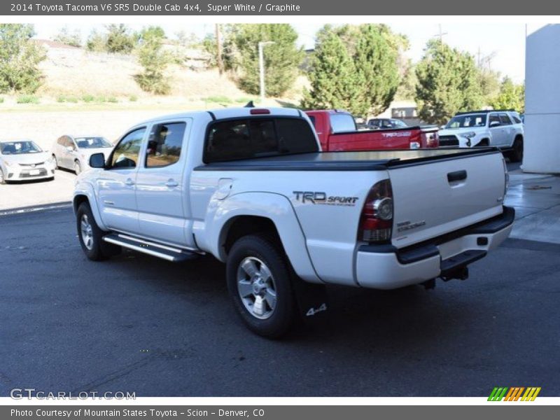 Super White / Graphite 2014 Toyota Tacoma V6 SR5 Double Cab 4x4