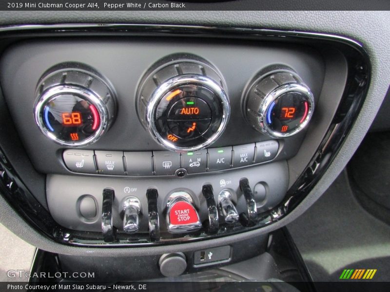 Controls of 2019 Clubman Cooper All4
