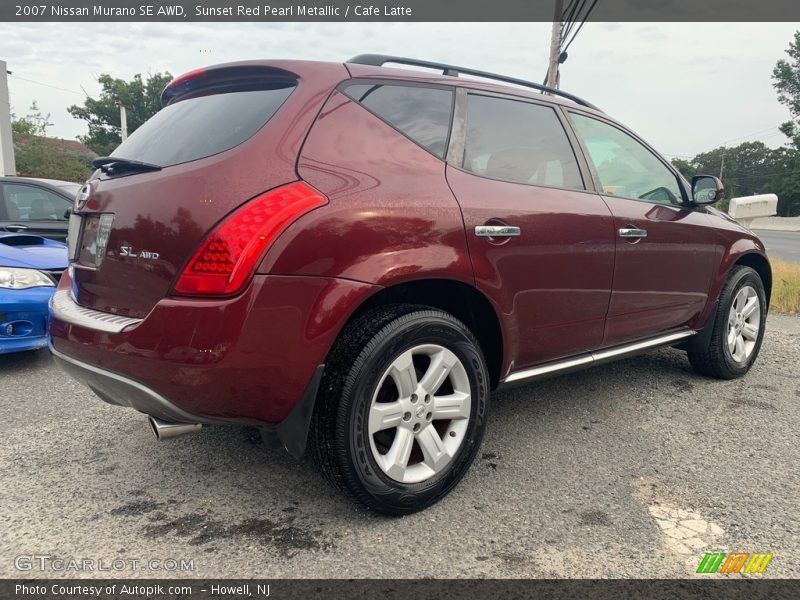 Sunset Red Pearl Metallic / Cafe Latte 2007 Nissan Murano SE AWD