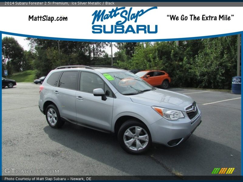 Ice Silver Metallic / Black 2014 Subaru Forester 2.5i Premium