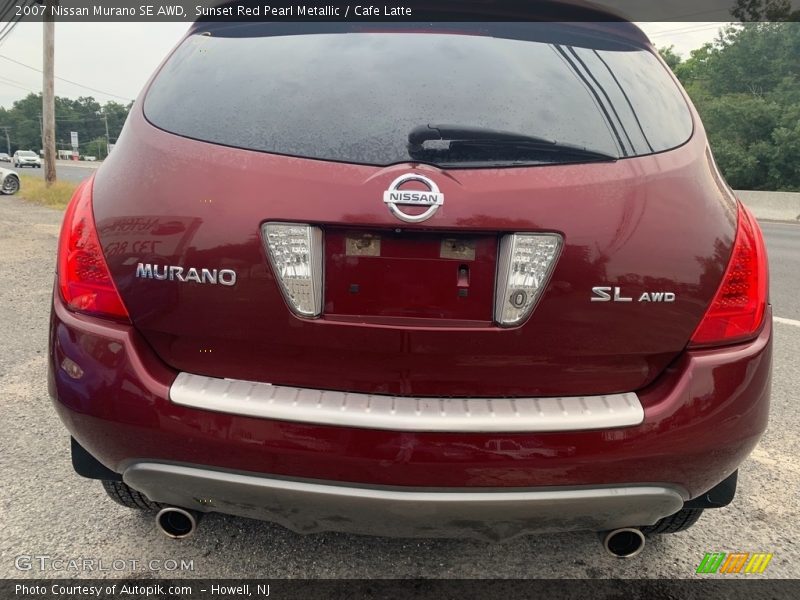Sunset Red Pearl Metallic / Cafe Latte 2007 Nissan Murano SE AWD