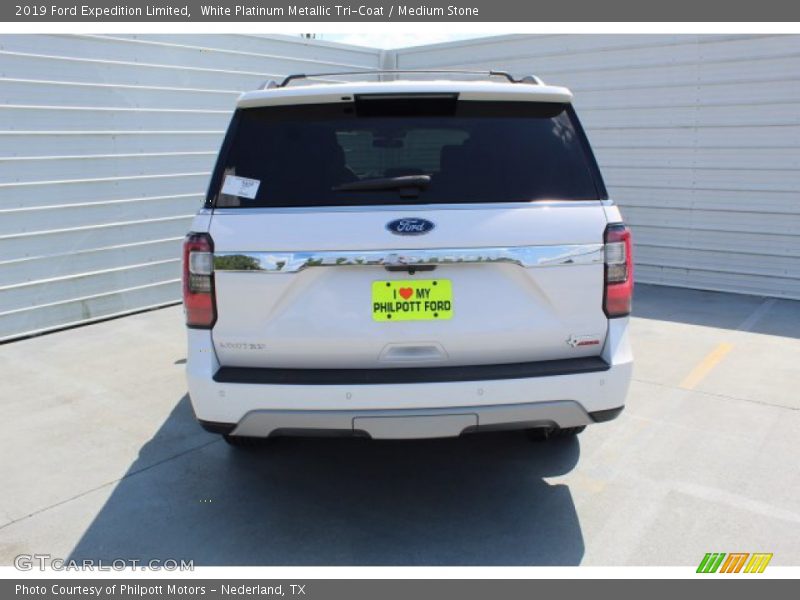 White Platinum Metallic Tri-Coat / Medium Stone 2019 Ford Expedition Limited