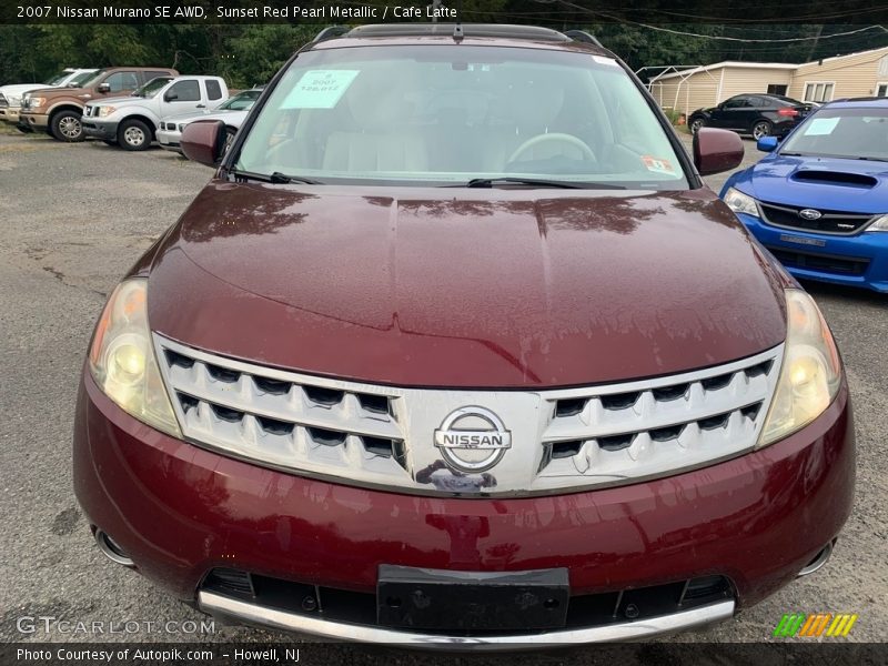 Sunset Red Pearl Metallic / Cafe Latte 2007 Nissan Murano SE AWD