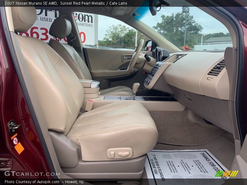 Sunset Red Pearl Metallic / Cafe Latte 2007 Nissan Murano SE AWD