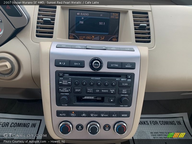 Sunset Red Pearl Metallic / Cafe Latte 2007 Nissan Murano SE AWD