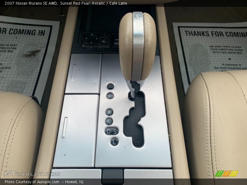 Sunset Red Pearl Metallic / Cafe Latte 2007 Nissan Murano SE AWD