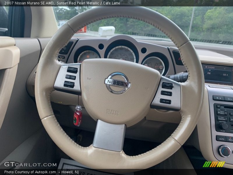 Sunset Red Pearl Metallic / Cafe Latte 2007 Nissan Murano SE AWD