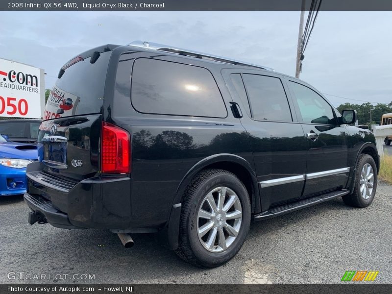 Liquid Onyx Black / Charcoal 2008 Infiniti QX 56 4WD