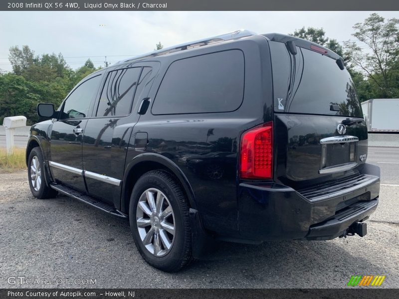 Liquid Onyx Black / Charcoal 2008 Infiniti QX 56 4WD