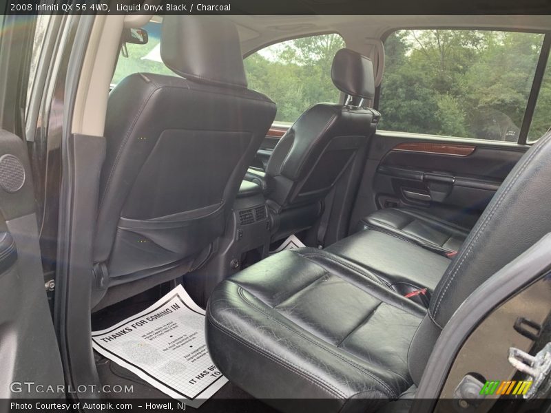 Liquid Onyx Black / Charcoal 2008 Infiniti QX 56 4WD