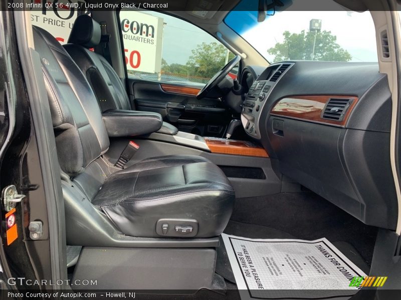 Liquid Onyx Black / Charcoal 2008 Infiniti QX 56 4WD