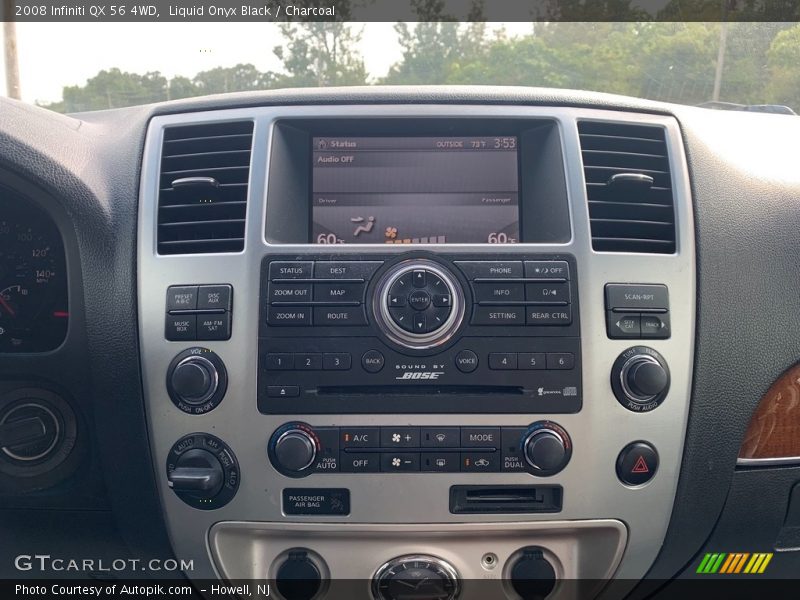 Liquid Onyx Black / Charcoal 2008 Infiniti QX 56 4WD