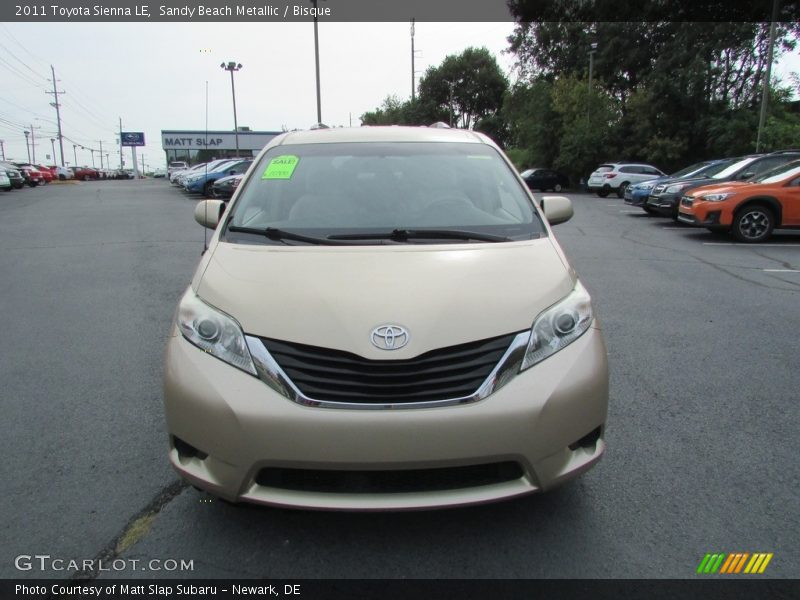 Sandy Beach Metallic / Bisque 2011 Toyota Sienna LE