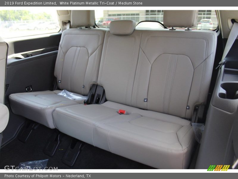 White Platinum Metallic Tri-Coat / Medium Stone 2019 Ford Expedition Limited