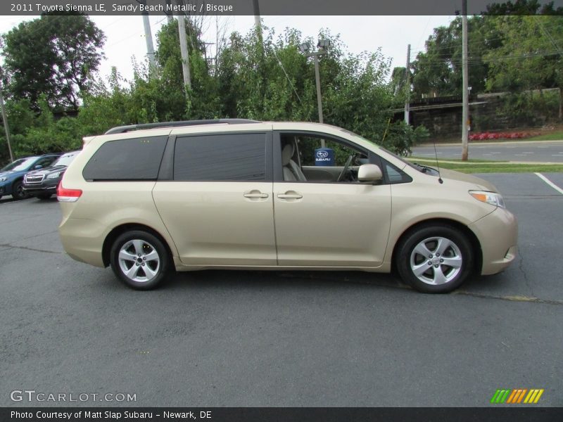 Sandy Beach Metallic / Bisque 2011 Toyota Sienna LE