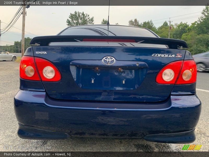 Indigo Ink Pearl / Beige 2006 Toyota Corolla LE