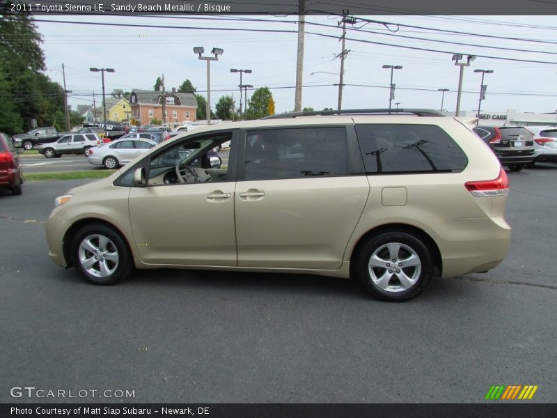 Sandy Beach Metallic / Bisque 2011 Toyota Sienna LE