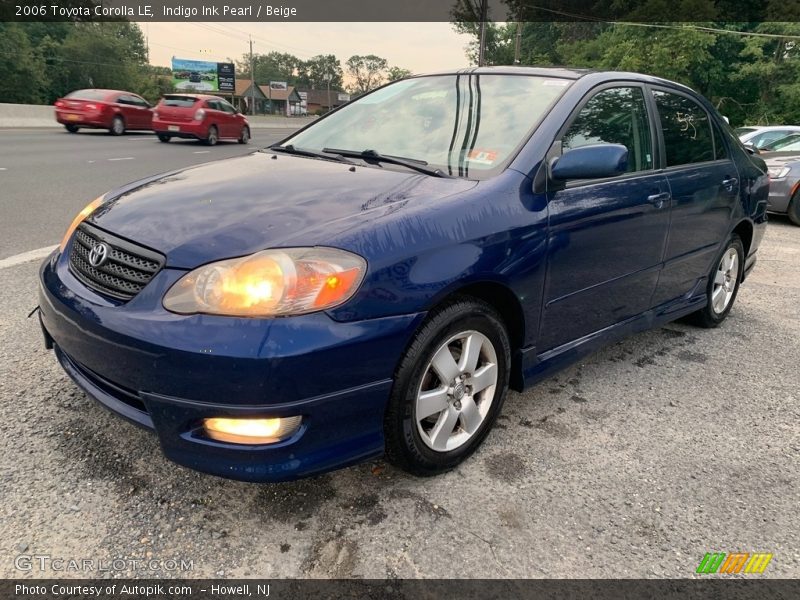 Indigo Ink Pearl / Beige 2006 Toyota Corolla LE