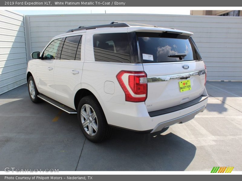 White Platinum Metallic Tri-Coat / Ebony 2019 Ford Expedition XLT