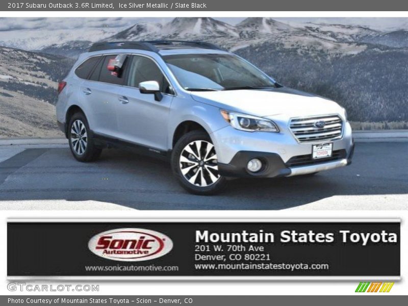 Ice Silver Metallic / Slate Black 2017 Subaru Outback 3.6R Limited