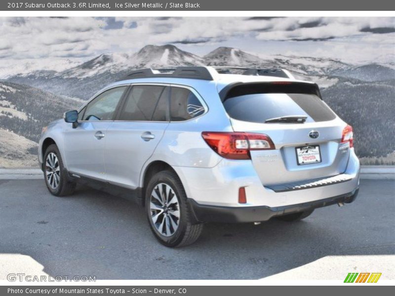 Ice Silver Metallic / Slate Black 2017 Subaru Outback 3.6R Limited