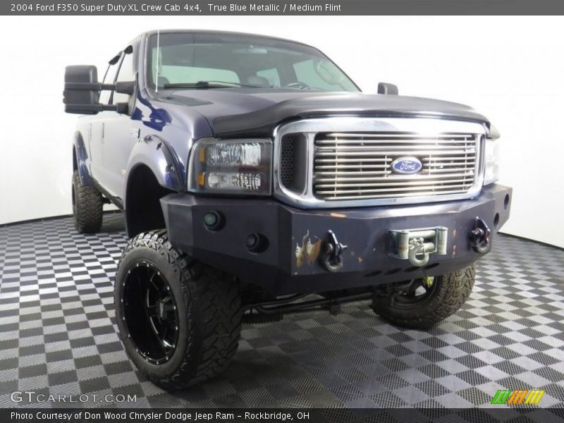 True Blue Metallic / Medium Flint 2004 Ford F350 Super Duty XL Crew Cab 4x4