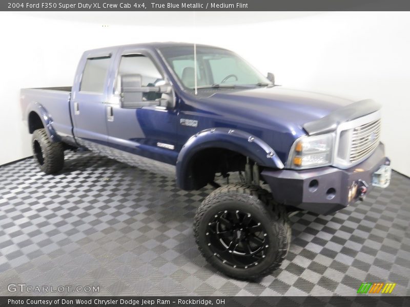 True Blue Metallic / Medium Flint 2004 Ford F350 Super Duty XL Crew Cab 4x4