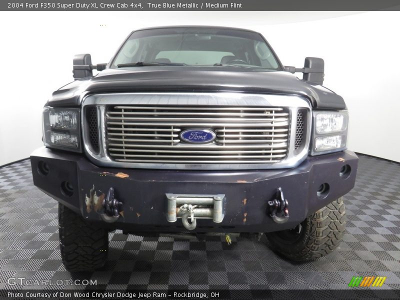 True Blue Metallic / Medium Flint 2004 Ford F350 Super Duty XL Crew Cab 4x4