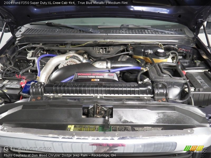 True Blue Metallic / Medium Flint 2004 Ford F350 Super Duty XL Crew Cab 4x4