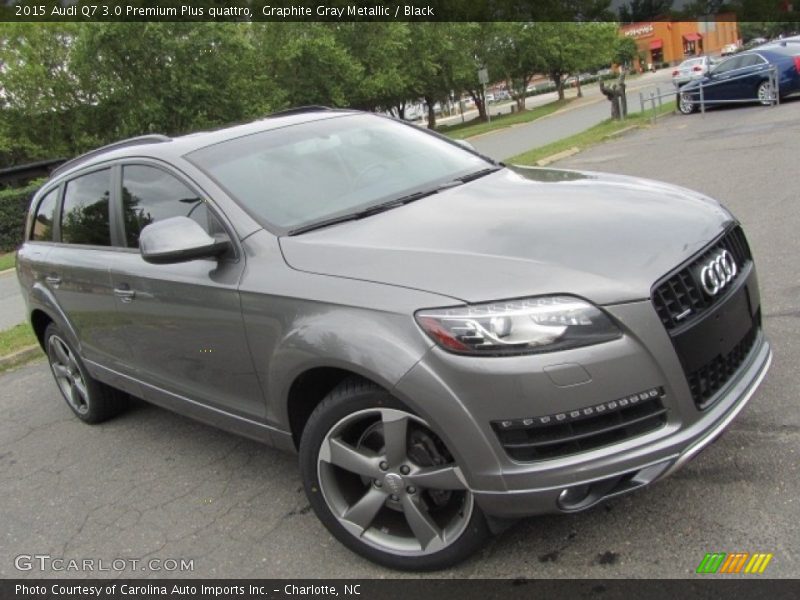 Graphite Gray Metallic / Black 2015 Audi Q7 3.0 Premium Plus quattro