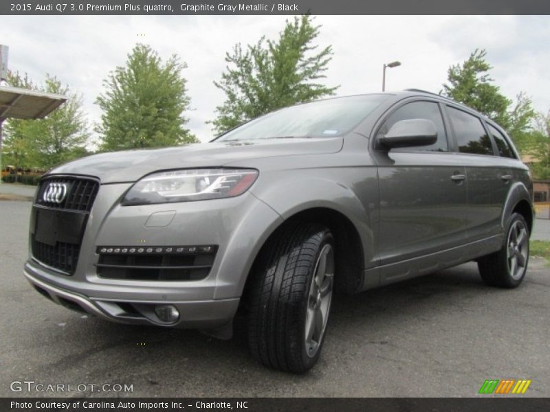 Graphite Gray Metallic / Black 2015 Audi Q7 3.0 Premium Plus quattro